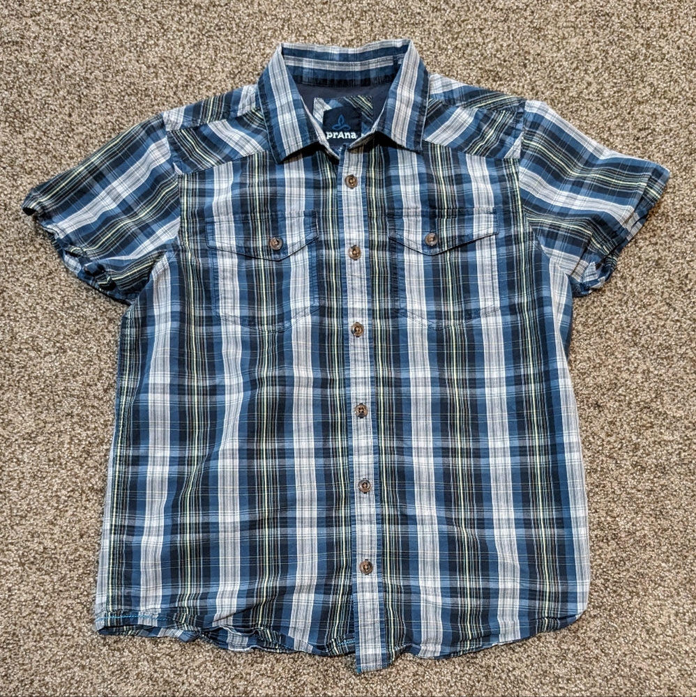 Prana Murdock Men's Size Small Casual Short Sleeve Slim Fit Shirt